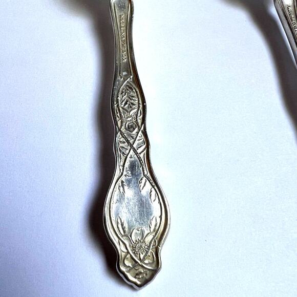 Antique Wallingford 1906 ADAMS - CHEROKEE ROSE Desert Forks, Set of Two - Picture 3 of 7
